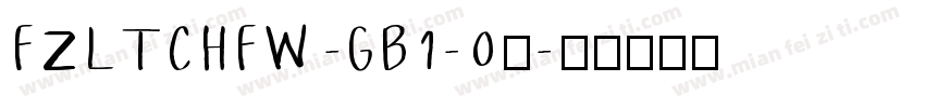 FZLTCHFW -GB1-0◆字体转换